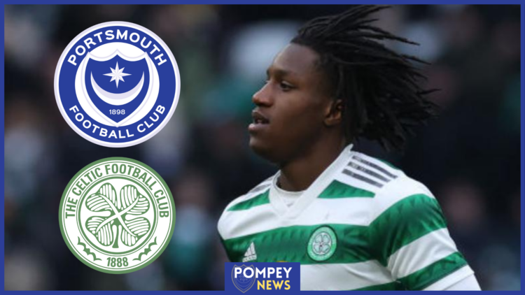 Bosun Lawal plus Celtic and Portsmouth badges