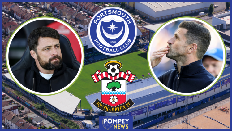 Portsmouth badge, Southampton badge, Russell Martin, John Mousinho