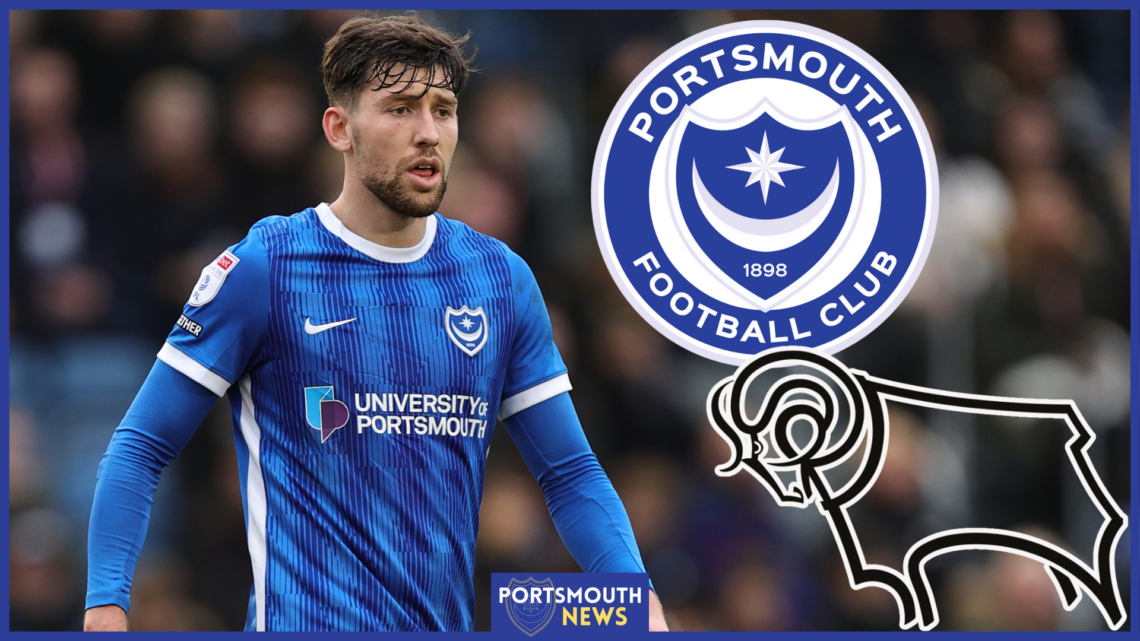 Callum Lang, Portsmouth badge, Derby County badge
