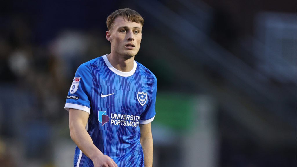 Portsmouth midfielder Owen Moxon