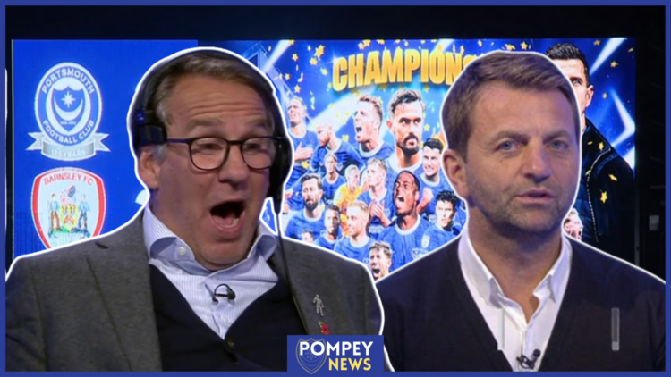 Tim Sherwood and Paul Merson react to Portsmouth promotion
