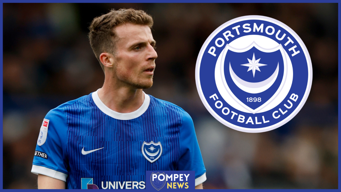 Conor Shaughnessy and Portsmouth badge