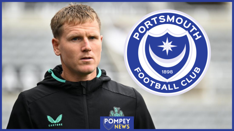 Matt Ritchie and Portsmouth badge