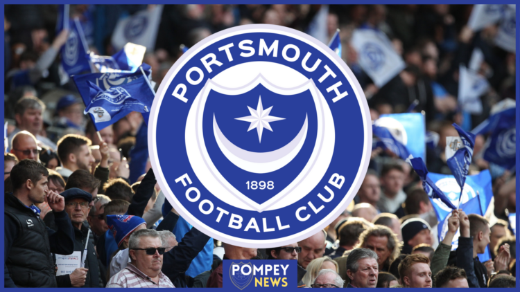Portsmouth badge and fans