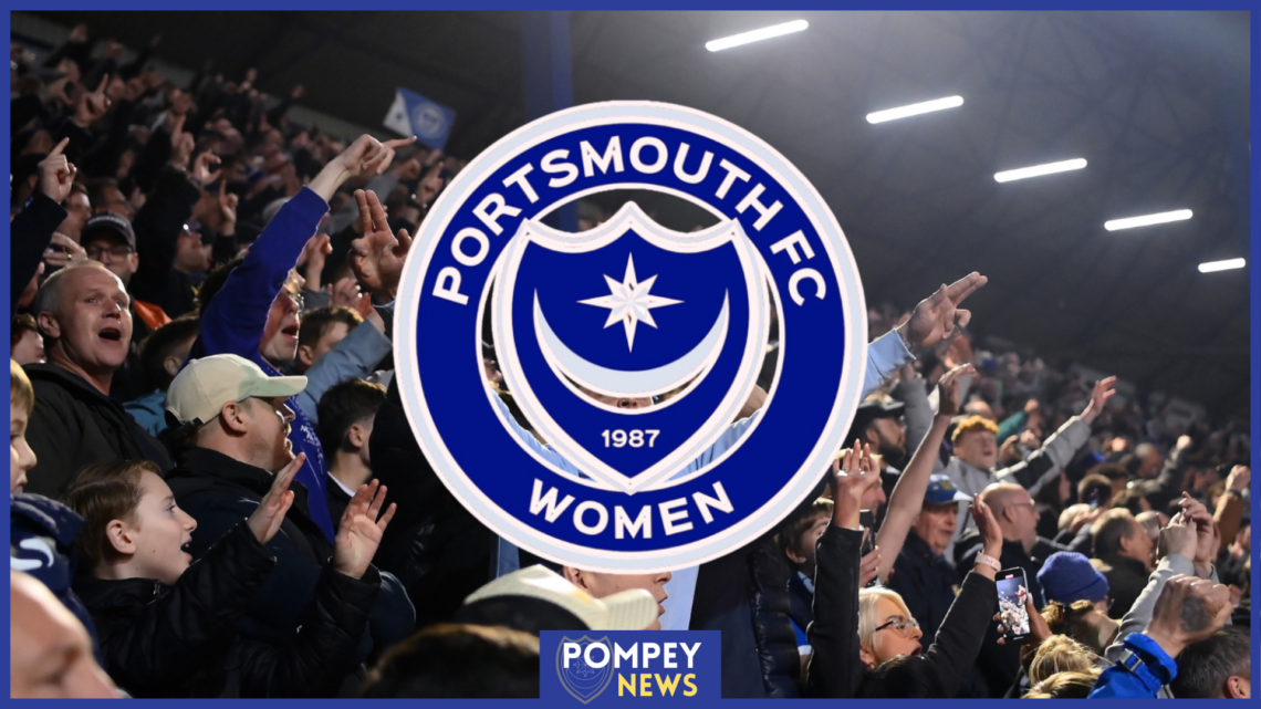 Portsmouth Women badge, Fratton Park