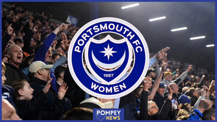 Portsmouth Women badge, Fratton Park