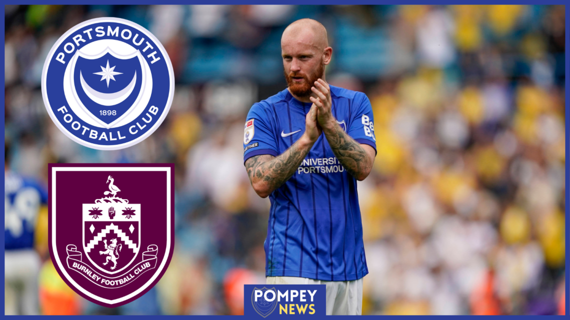 Connor Ogilvie, Burnley badge, Portsmouth badge