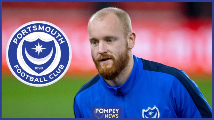 Portsmouth badge, Connor Ogilvie