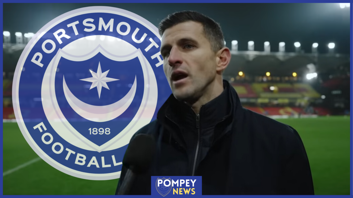 Portsmouth logo, John Mousinho