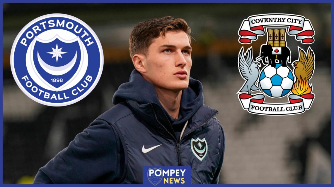 Portsmouth badge, Coventry City badge, Freddie Potts