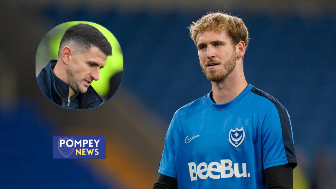 Nicolas Schmid and John Mousinho at Portsmouth.