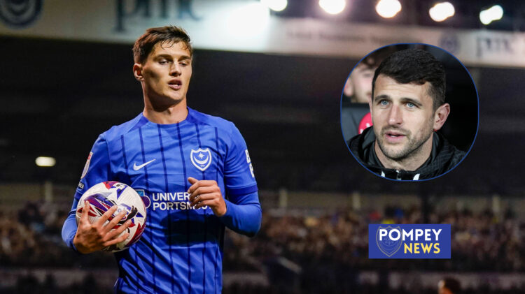 Freddie Potts and John Mousinho at Portsmouth.
