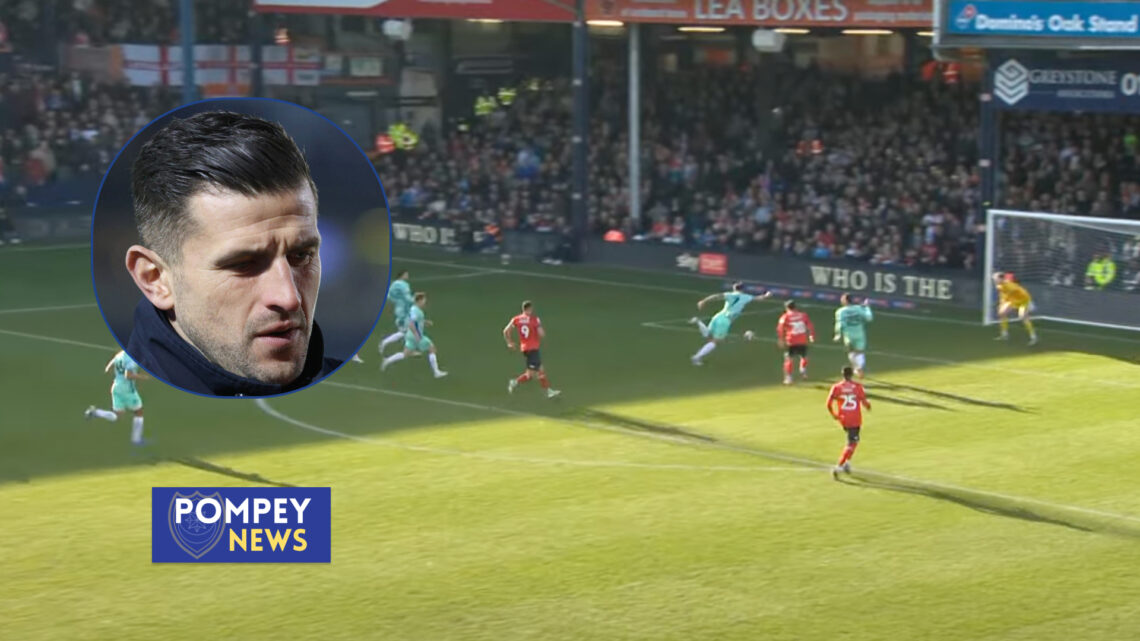 John Mousinho and Portsmouth are beaten at Luton Town.