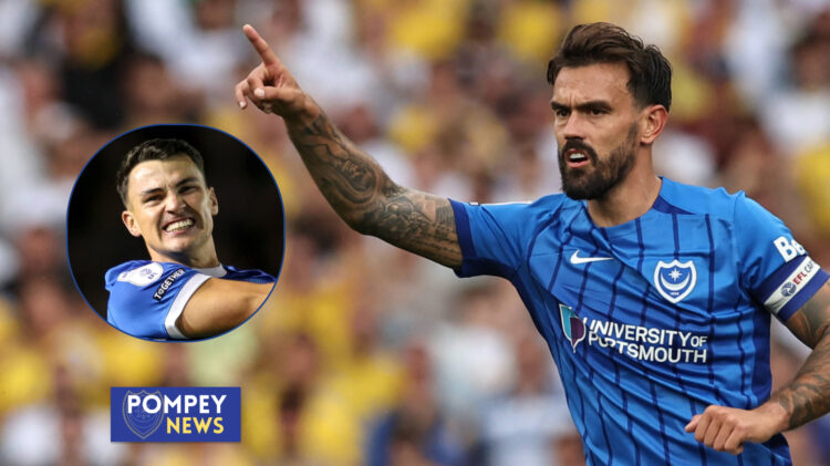 Regan Poole and Marlon Pack at Portsmouth.
