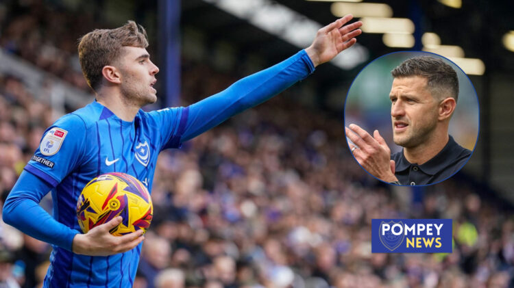 Zak Swanson and John Mousinho at Portsmouth.