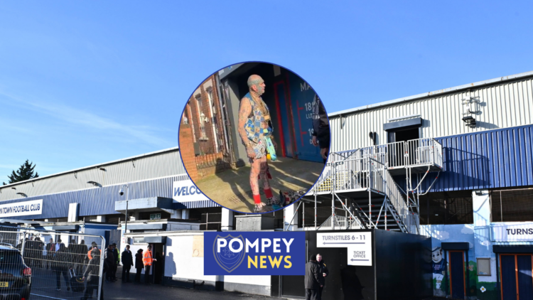 Kenilworth Road, Portsmouth fan John Westwood