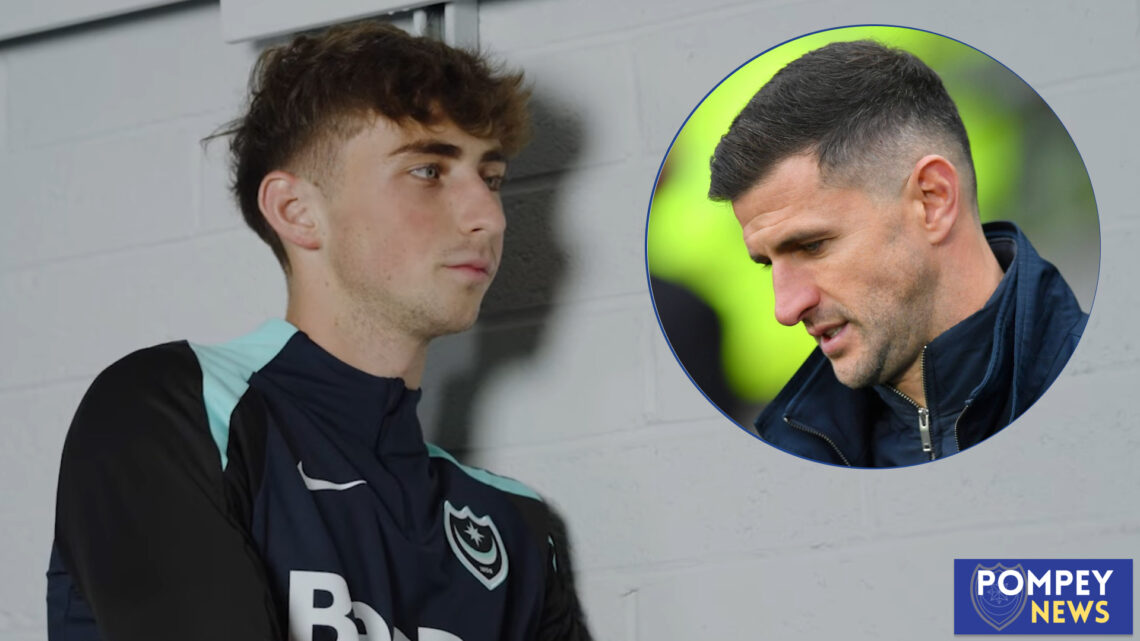 Posrtsmouth defender Hayden Matthews and John Mousinho