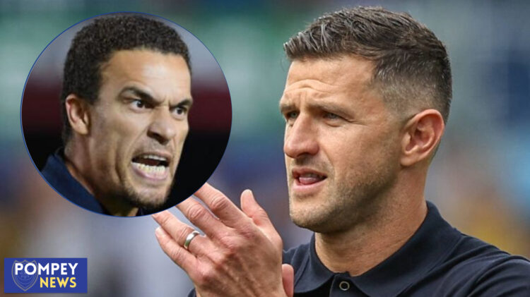 Portsmouth manager John Mousinho and Blackburn Rovers boss Valerien Ismael