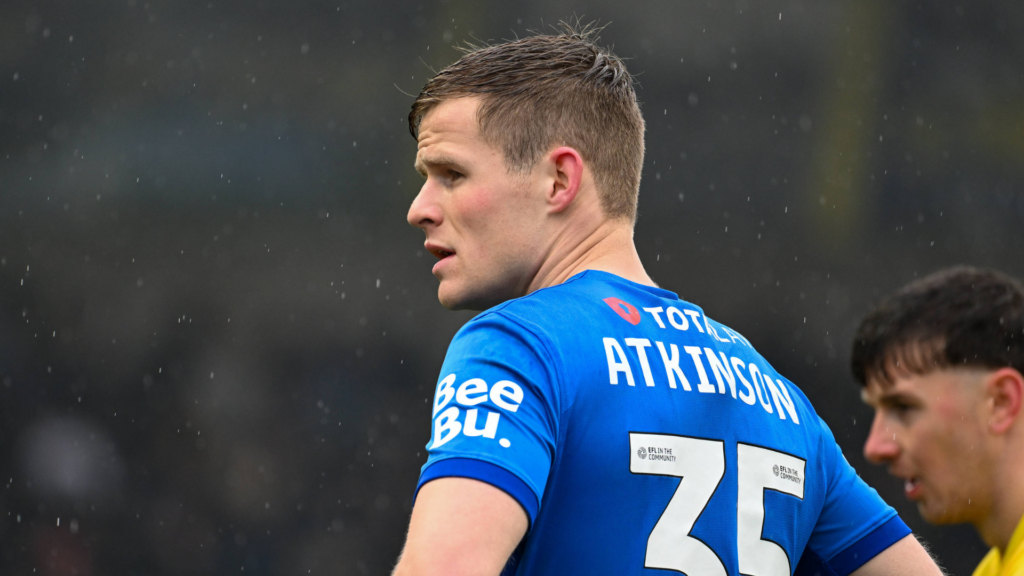 Rob Atkinson playing for Portsmouth