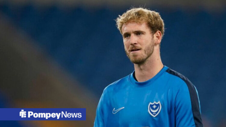 Nicolas Schmi warming up for Portsmouth