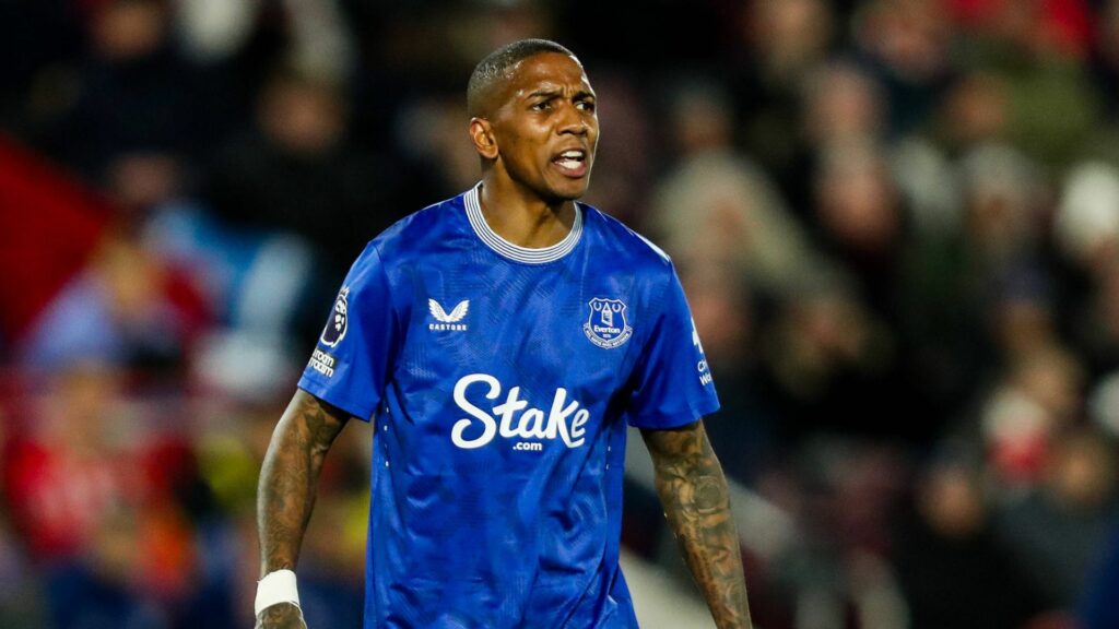 Everton defender Ashley Young