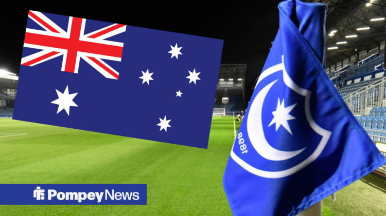 Fratton Park, Australia Flag