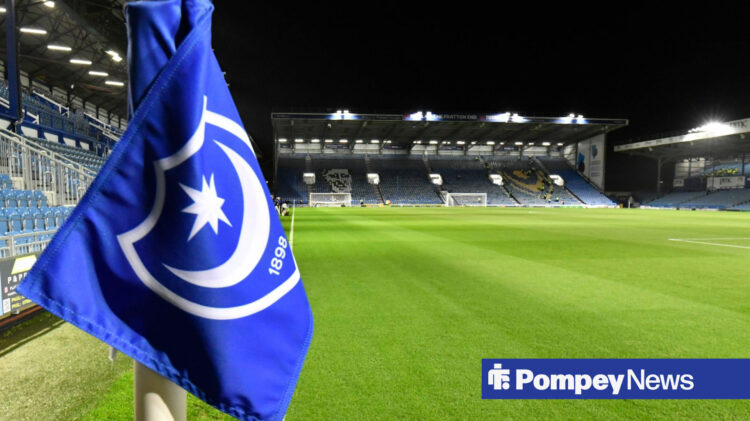 Portsmouth corner flag at Fratton Park