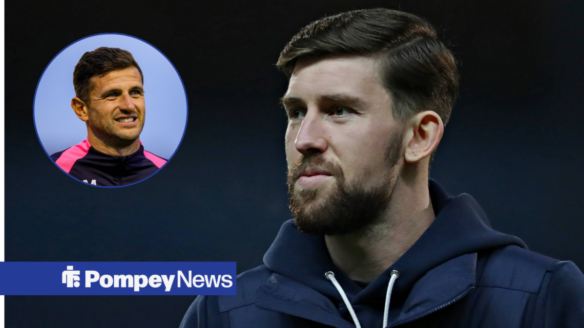 Callum Lang and John Mousinho in the circular inert
