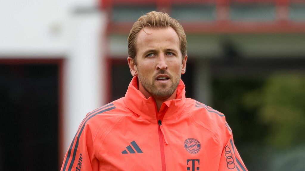 Harry Kane in Bayern training