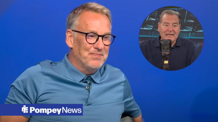 Paul Merson and Jeff Stelling smiling
