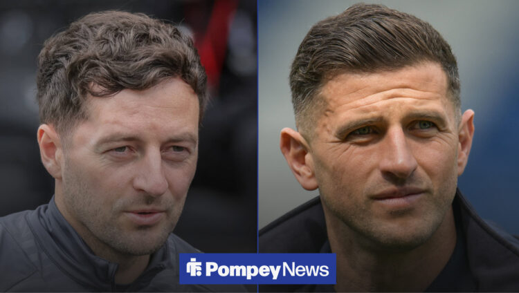 Ryan Mason and John Mousinho in a head-to-head image design