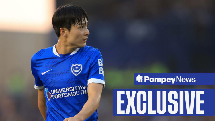 Yang Min-hyeok playing for Portsmouth