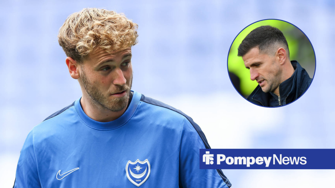 Nicolas Schmid looks at John Mousinho in circle