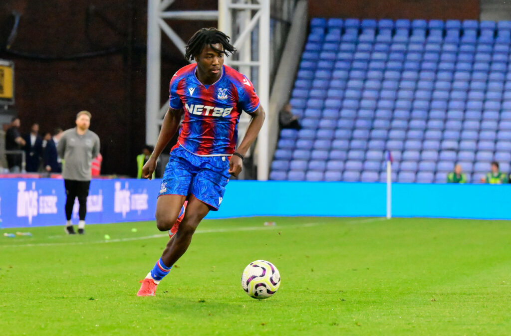 Franco Umeh playing for Crystal Palace