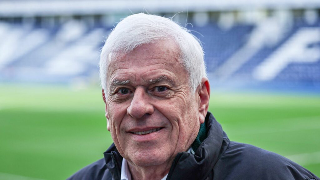 Peter Ridsdale smiling at Deepdale