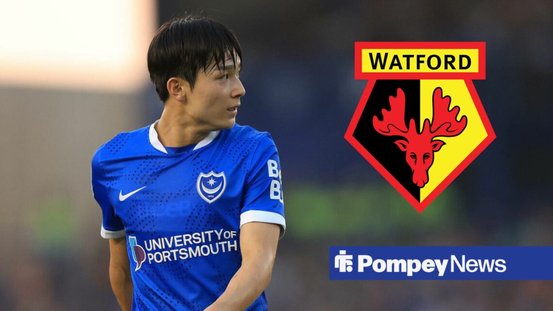 Yang Min-hyeok looking towards Watford badge