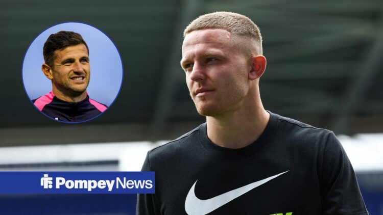 Colby Bishop with John Mousinho in left circular inset