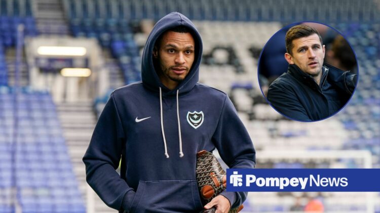Josh Murphy arrives at Fratton Park with John Mousinho in circular inset